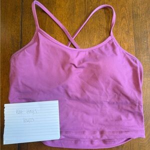 Purple Strappy Crop Top